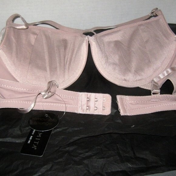 Youmita Taupe Cage Demi 34C Bra NWT - Picture 2 of 11